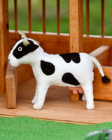 Tara Treasures-Felt Cow Farm Animal Toy