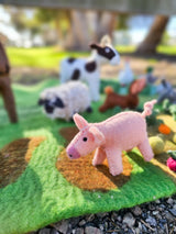 Tara Treasures-Felt Pig Farm Animal Toy