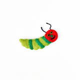 Tara Treasures-  Felt Finger Puppet Caterpillar