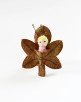 Tara Treasures- Felt Chestnut Leaf Baby