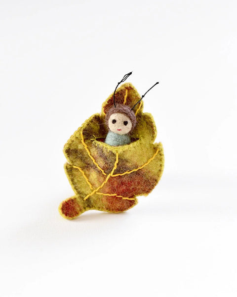 Tara Treasures- Felt Birch Leaf Baby