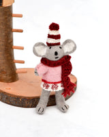 Tara Treasures- Felt Koala with Pink Sweater