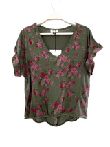 Floral Italian Linen Tee