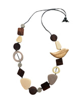 Resin and Timber Bird Necklace