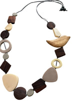Resin and Timber Bird Necklace