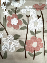 ZODA Pure Wool Scarf-Rust Daisy