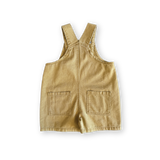 Everyday Twill Short Overalls - Mustard