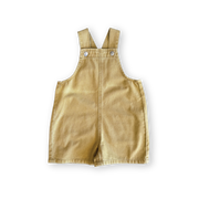 Everyday Twill Short Overalls - Mustard