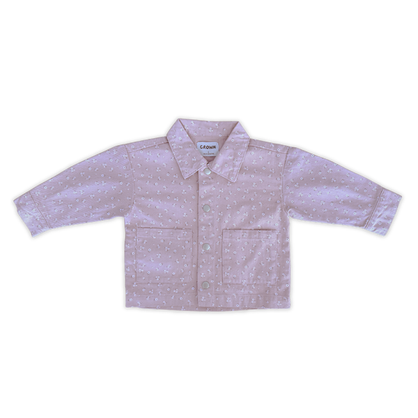 Organic Bloom Denim Shirt Jacket