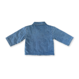 Quilted Swirl Denim Jacket