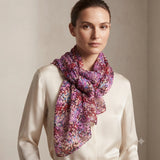 Silk Scarf Flowers-Pink