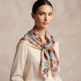 Silk Scarf Graphic Floral