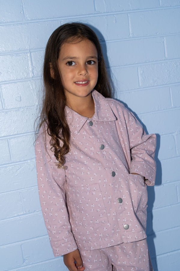 Organic Bloom Denim Shirt Jacket