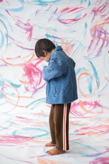 Quilted Swirl Denim Jacket