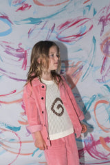 Organic Cord Shirt Jacket - Sorbet