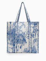 Isola Bella Tote Palm Tree Blue