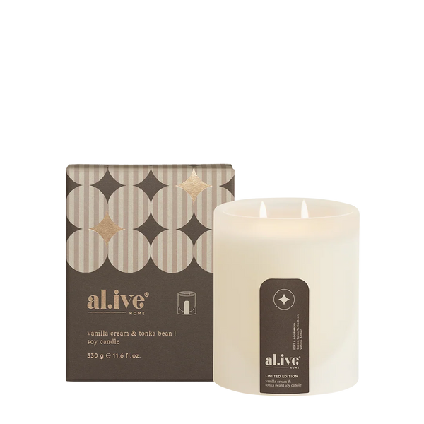 soy candle - vanilla cream and tonka bean