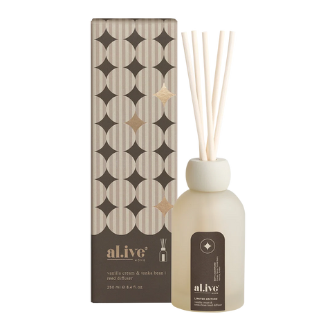 reed diffuser - vanilla cream and tonka bean