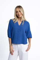 Nixie Blouse Royal Blue
