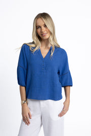 Nixie Blouse Royal Blue