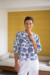 Rosa  Blouse Jardin Print