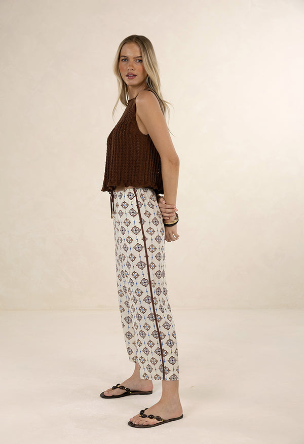 Vintage Tales Pant Choc/Cream