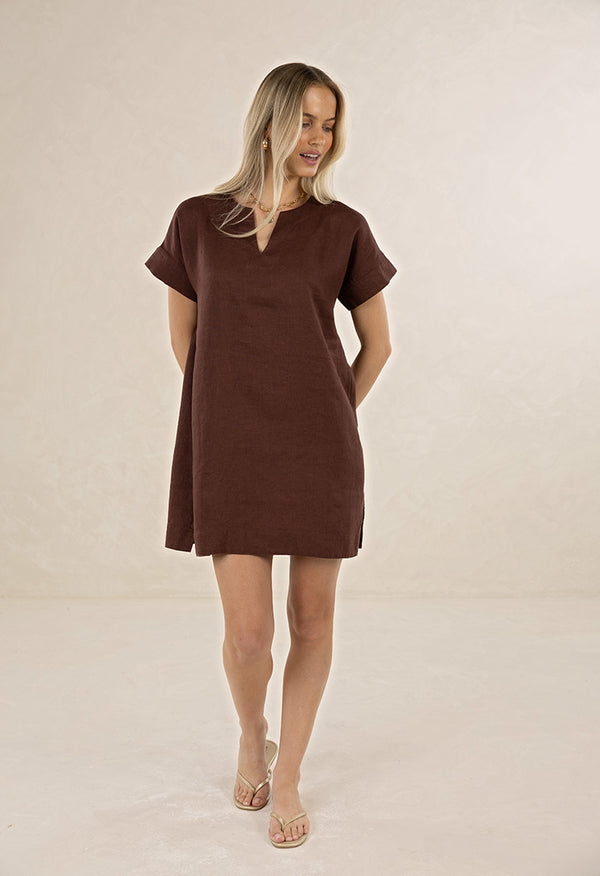 Yana Dress Chocolate