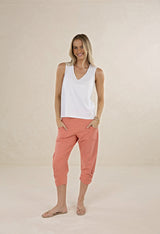 Kaia V Neck White