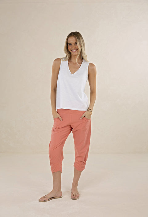 Kaia V Neck White