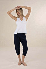 Kaia V Neck White