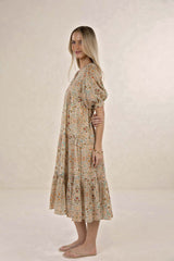 Yasmin Midi Dress Almond