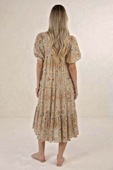 Yasmin Midi Dress Almond