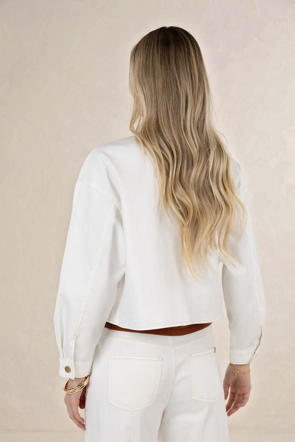 Ivy Denim Jacket Ivory