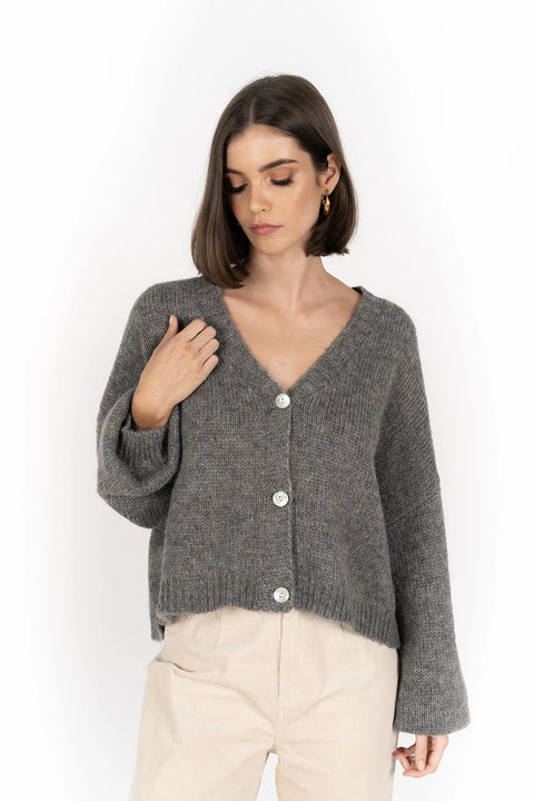 Humidity Lifestyle Zia Cardigan Charcoal
