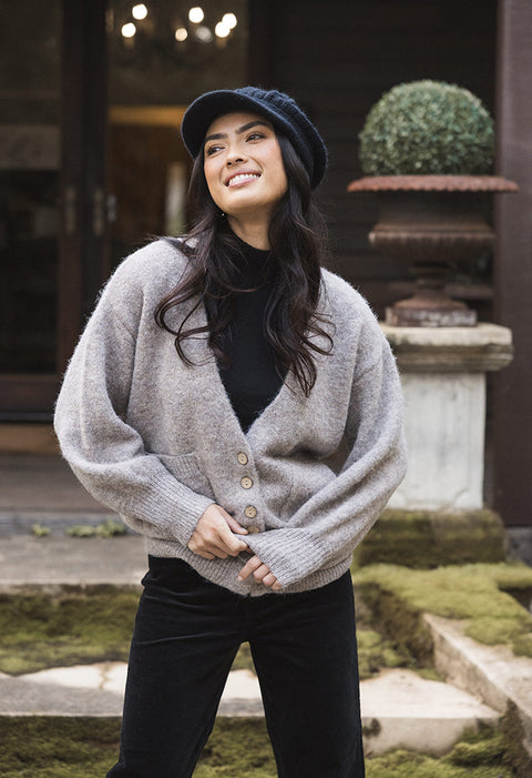 Riley Knit Cardigan Hazelnut