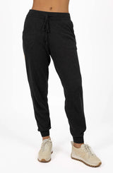 Contrast Merci Pant - Charcoal/Latte