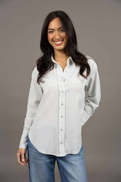 Nala Striped Shirt Green