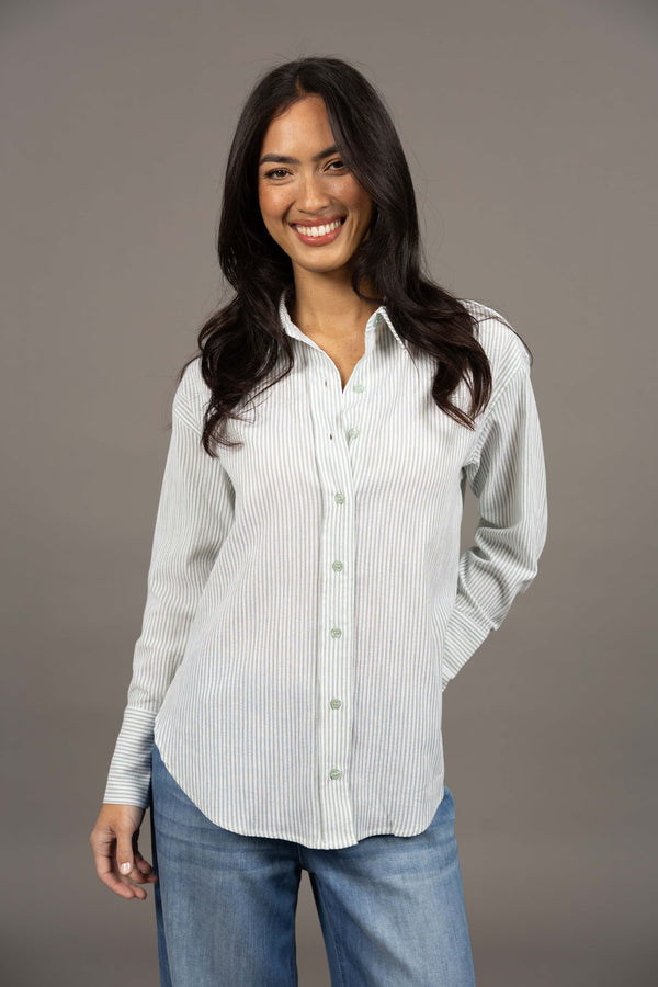 Nala Striped Shirt Green