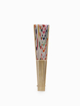 Hand Fan Coloured Stripes