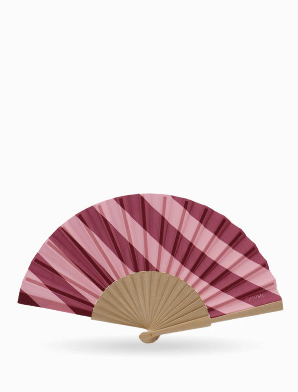 Hand Fan Pink and Burgundy