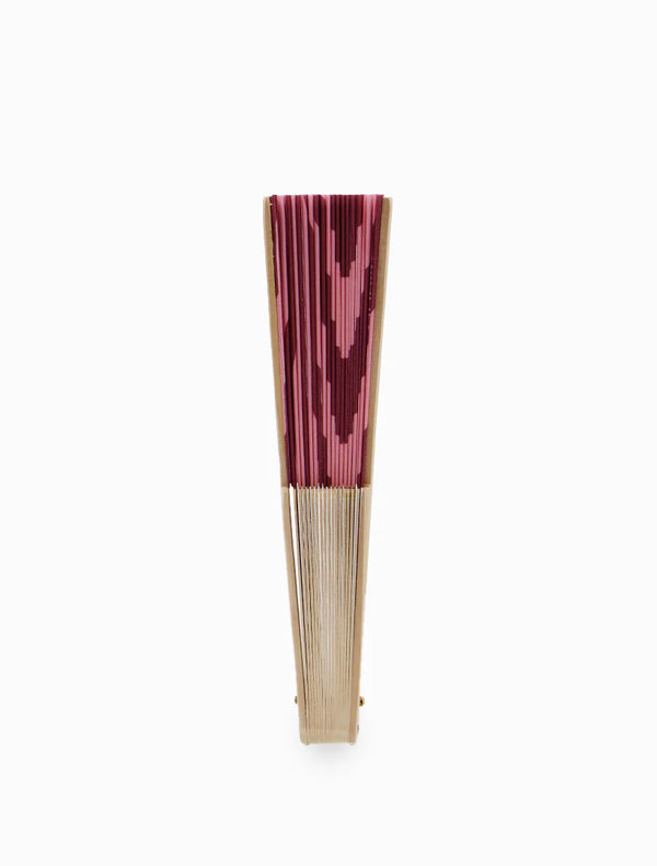 Hand Fan Pink and Burgundy