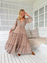 JAASE-Harlowe Print Lace Teresa Maxi Dress