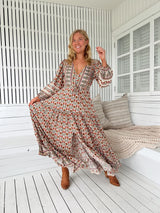 JAASE-Harlowe Print Lace Teresa Maxi Dress