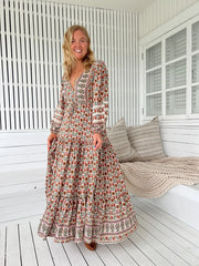 JAASE-Harlowe Print Lace Teresa Maxi Dress