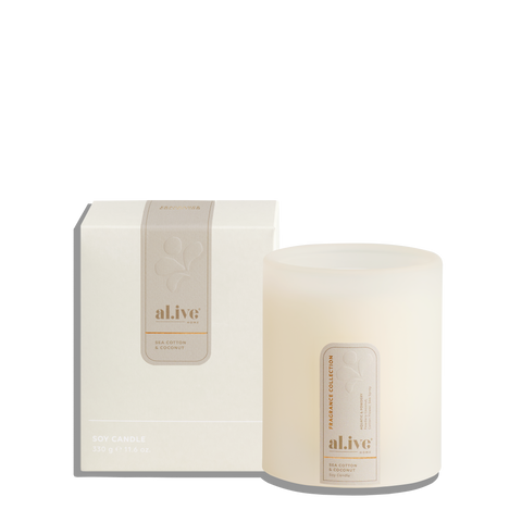 Soy candle - sea cotton & coconut