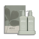 Compact bathroom duo wash  lotion  Ivory Bloom