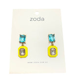 Robin Enamel Crystal Earrings