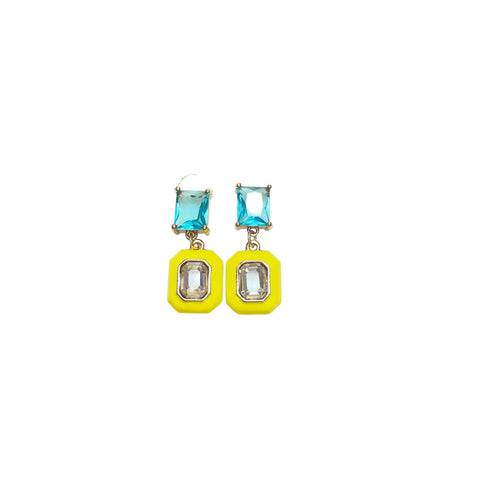 Robin Enamel Crystal Earrings