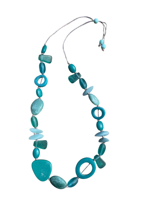 Resin Multi Shape Bead necklace