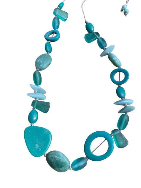 Resin Multi Shape Bead necklace
